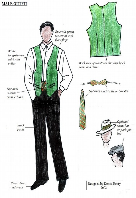 Montserrat St. Patrick's Day Male Outfit